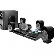 أى لوف مسرح منزلى مزود بقاعدة للأى بود(ILuv i1277 5.1-Channel Slim Desktop DVD&IPOD Player with Speaker System)