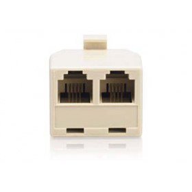 RadioShack® 4-Pin 1-to-2-Line Adapter (Ivory)