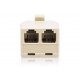 راديو شاك(RadioShack® 4-Pin 1-to-2-Line Adapter (Ivory))موزع تليفون