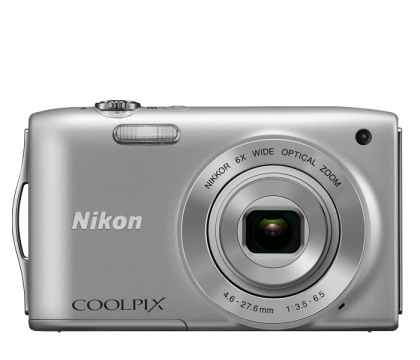 NIKON COOLPIX S3200 SILVER 16MP 6X LI KIT+ 4GB