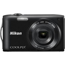 نيكون (COOLPIX S3200  BLK 16MP 6X LI KIT+4GB) كاميرا رقمية 