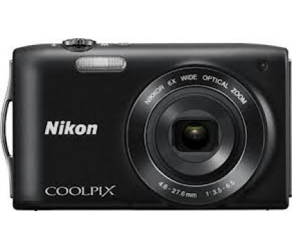 نيكون (COOLPIX S3200  BLK 16MP 6X LI KIT+4GB) كاميرا رقمية 