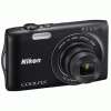 نيكون (COOLPIX S3200  BLK 16MP 6X LI KIT+4GB) كاميرا رقمية 