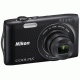 نيكون (COOLPIX S3200  BLK 16MP 6X LI KIT+4GB) كاميرا رقمية 