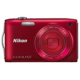 نيكون (COOLPIX S3200 RED 16MP 6X LI KIT + 4GB) كاميرا رقمية