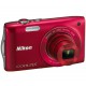 NIKON COOLPIX S3200 RED 16MP 6X LI KIT + 4GB