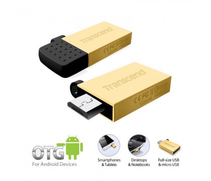 TRANSCEND TS32GJF380G 32GB JETFLASH 380, GOLD PLATING, OTG