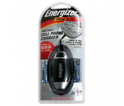Energizer CEL2NOK NOKIA CHARGER + AA PACK OF 2 LITHIUM