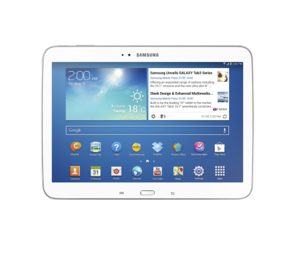 SAMSUNG TAB 3 P5210 10 inch DUAL CORE.16G. WIFI WHITE +CA