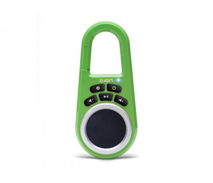 ION ISP29G Clipster Portable Bluetooth Speaker with Built-in Clip Green