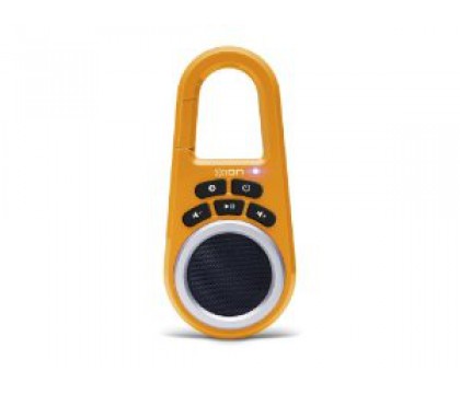 ION ISP29OR Clipster Portable Bluetooth Speaker with Built-in Clip Orange