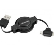 RadioShack 3-Ft. Retractable Mini/Micro USB Cable