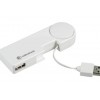 راديوشاك (2603763) مشترك 4 منافذ مع كابل USB قابل للسحب