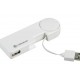 راديوشاك (2603763) مشترك 4 منافذ مع كابل USB قابل للسحب