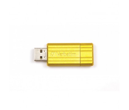 VERBATIM 49066 USB 2.0,16GB PINSTRIPE SUNKISSED YELLOW STORE