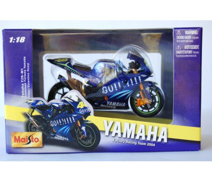 MAISTO 31543 YAMAHA YZR-M1 1/18 VALENTINO ROSSI MOTO-GP 2004