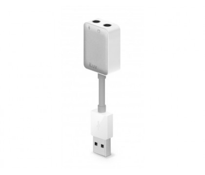 iLuv ICB758 USB Audio Adapter (USB to 3.5mm Headset-Mic