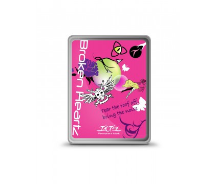 iLuv Ultra Thin Case with Tatz Graphics for Apple iPad 1st Gen - Broken Heartz