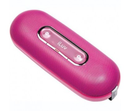 iLuv iSP100PNK Mini Portable Speaker for MP3 Players and iPod