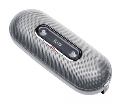 iLuv iSP100SIL Mini Portable Speaker for MP3 Players and iPod (Silver)