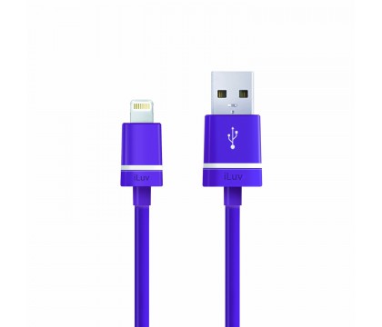 iLuv ICB262PUR Premium Charge/Sync Cable For Apple Lightning devices