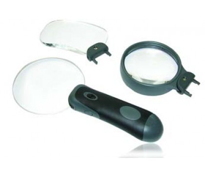 CARSON® RL-30 Remov-A-Lens™ 3-in-1 Handheld Magnifier