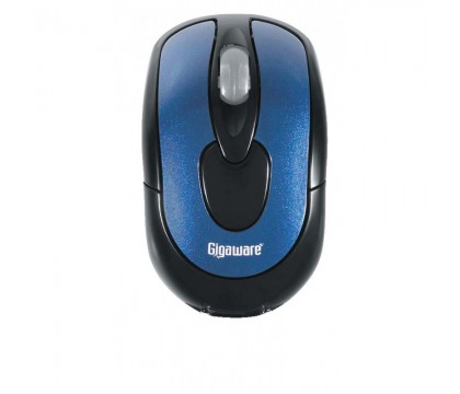 Gigaware Wireless Optical Notebook Mouse - Blue