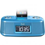 iLuv Vibro I Desktop Alarm Clock with Bed Shaker for your iPod (Blue)