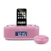 iLuv Vibro I Desktop Alarm Clock with Bed Shaker for your iPod (Pink)