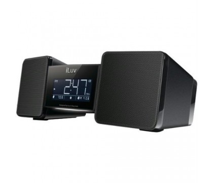 iLuv IMM157BLK VibroBlue Bluetooth Wireless Speaker and Vibrating Bed Shaker Alarm (Black)
