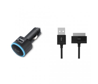 iLuv CHARGE-SYNC CABLE + IPHONE USB DC ADAPTER